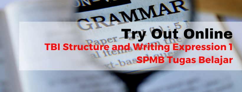 038101 Try Out Online Prediksi TBI Structure and Written Expression SPMB Tugas Belajar 1
